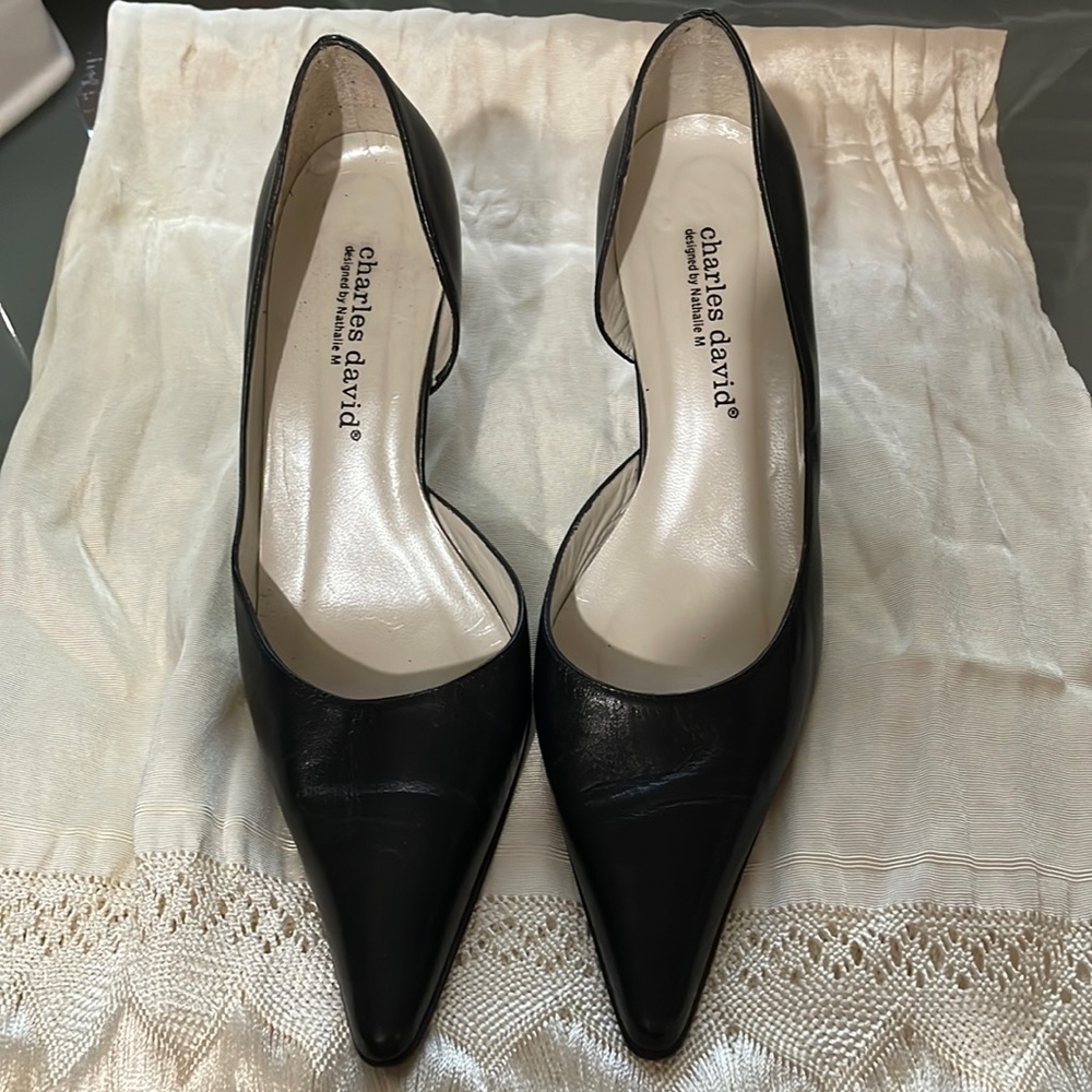 Charles David by Nathalie M/ Size 7 1/2B / 3 in. Heels/ Color Black
